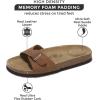 imageProject Cloud Genuine Leather Womens Sandals  Memory Foam Beach Essentials Slippers for Women ampamp Slide for Women Footwear  flip flops for women Sandals for Women 2025 BahamaChestnut