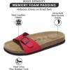 imageProject Cloud Genuine Leather Womens Sandals  Memory Foam Beach Essentials Slippers for Women ampamp Slide for Women Footwear  flip flops for women Sandals for Women 2025 BahamaRed