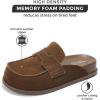 imageProject Cloud Genuine Suede Womens Clogs  Memory Foam Arch Support Women Shoes Non Slip Sole Clogs for Women Footwear  Platform Shoes for Women Clogs and Winter Shoes Women FoamyChocolate Suede