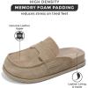 imageProject Cloud Genuine Suede Womens Clogs  Memory Foam Arch Support Women Shoes Non Slip Sole Clogs for Women Footwear  Platform Shoes for Women Clogs and Winter Shoes Women FoamyTaupe Suede