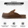 imageProject Cloud Genuine Suede Womens Clogs  Memory Foam Arch Support Women Shoes Non Slip Sole Clogs for Women Footwear  Platform Shoes for Women Clogs and Winter Shoes Women FoamyChocolate Suede