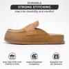 imageProject Cloud Genuine Suede Womens Clogs  Memory Foam Arch Support Women Shoes Non Slip Sole Clogs for Women Footwear  Platform Shoes for Women Clogs and Winter Shoes Women FoamyChestnut Suede