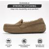 imageProject Cloud Womens Grey Cathi Loafers  100 Genuine Suede Memory Foam Faux Fur Lined SlipResistant Flat Heel Moc Toe Christmas Theme Solid Pattern Casual PullOn WinterTaupe