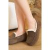 imageProject Cloud Womens Grey Cathi Loafers  100 Genuine Suede Memory Foam Faux Fur Lined SlipResistant Flat Heel Moc Toe Christmas Theme Solid Pattern Casual PullOn WinterTaupe