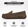 imageProject Cloud Womens Grey Cathi Loafers  100 Genuine Suede Memory Foam Faux Fur Lined SlipResistant Flat Heel Moc Toe Christmas Theme Solid Pattern Casual PullOn WinterChocolate