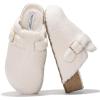 imageProject Cloud Clogs for Women  Memory Foam Womens Mules ampamp Clogs Wedges Heels for Women  Boston Clogs ampamp Platform Clogs for Women Footwear Womens Clogs  Mules for Women 2025 RhonaWhite