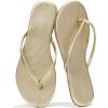 imageProject Cloud Flip flops for Women  Memory Foam Flats Slippers for Women 2025  Vegan Leather Women Slippers ampamp Womens Sandals Beach Essentials Slides for Women Footwear FoundationsGold