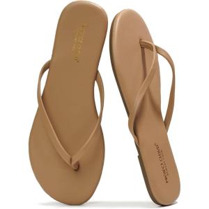 imageProject Cloud Flip flops for Women  Memory Foam Flats Slippers for Women 2025  Vegan Leather Women Slippers ampamp Womens Sandals Beach Essentials Slides for Women Footwear FoundationsTaupe