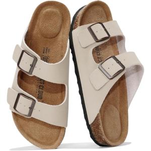 imageProject Cloud Genuine Leather Flat Sandals Beach Essentials Womens Sandals Memory Foam Vacation Essentials Slides for Women Footwear VenitaBeige