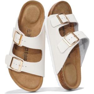 imageProject Cloud Genuine Leather Flat Sandals Beach Essentials Womens Sandals Memory Foam Vacation Essentials Slides for Women Footwear VenitaIvory