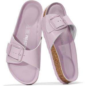 imageProject Cloud Genuine Leather Sandals Women Dressy Summer Beach Essentials  Flip Flops ampamp Slides with Memory Foam Insole Womens Sandals Comfortable FootwearLilac