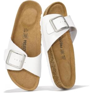 imageProject Cloud Genuine Leather Sandals Women Dressy Summer Beach Essentials  Flip Flops ampamp Slides with Memory Foam Insole Womens Sandals Comfortable FootwearOffwhite