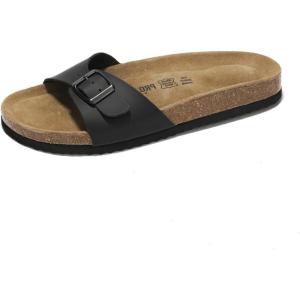 imageProject Cloud Genuine Leather Womens Sandals  Memory Foam Beach Essentials Slippers for Women ampamp Slide for Women Footwear  flip flops for women Sandals for Women 2025 BahamaBlack