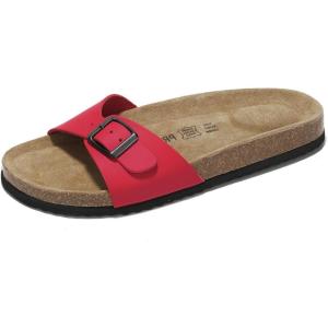 imageProject Cloud Genuine Leather Womens Sandals  Memory Foam Beach Essentials Slippers for Women ampamp Slide for Women Footwear  flip flops for women Sandals for Women 2025 BahamaRed