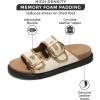 imageProject Cloud 100 Genuine Leather Slides for Women Platform Sandals Women Comfortable Summer Sandals Memory foam Insole Womens Slides with Straps  Casual Wear Womens Sandals SharlRaffia