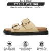imageProject Cloud 100 Genuine Leather Slides for Women Platform Sandals Women Comfortable Summer Sandals Memory foam Insole Womens Slides with Straps  Casual Wear Womens Sandals SharlBeige