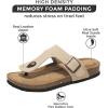 imageProject Cloud 100 Genuine Leather Thong Sandals Women WaterResistant Beach Essentials Womens Sandals Flip Flops for Women Footwear Memory Foam Sandals Women Dressy Slides BritaniBeige
