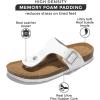 imageProject Cloud 100 Genuine Leather Thong Sandals Women WaterResistant Beach Essentials Womens Sandals Flip Flops for Women Footwear Memory Foam Sandals Women Dressy Slides BritaniWhite