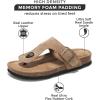 imageProject Cloud 100 Genuine Leather Thong Sandals Women WaterResistant Beach Essentials Womens Sandals Flip Flops for Women Footwear Memory Foam Sandals Women Dressy Slides BritaniChestnut