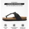 imageProject Cloud 100 Genuine Leather Thong Sandals Women WaterResistant Beach Essentials Womens Sandals Flip Flops for Women Footwear Memory Foam Sandals Women Dressy Slides BritaniBlack