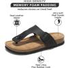 imageProject Cloud 100 Genuine Leather Thong Sandals Women WaterResistant Beach Essentials Womens Sandals Flip Flops for Women Footwear Memory Foam Sandals Women Dressy Slides BritaniBlack