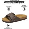 imageProject Cloud 100 Genuine Leather Womens Sandals  Memory Foam Sandals Women Vacation Essentials Adjustable Straps Slippers for Women Footwear  Nonslip Sandals for women 2025 WrenChocolate