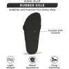imageProject Cloud 100 Genuine Leather Womens Sandals  Memory Foam Sandals Women Vacation Essentials Adjustable Straps Slippers for Women Footwear  Nonslip Sandals for women 2025 WrenBlack