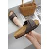 imageProject Cloud 100 Genuine Leather Womens Sandals  Memory Foam Sandals Women Vacation Essentials Adjustable Straps Slippers for Women Footwear  Nonslip Sandals for women 2025 WrenChocolate