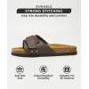imageProject Cloud 100 Genuine Leather Womens Sandals  Memory Foam Sandals Women Vacation Essentials Adjustable Straps Slippers for Women Footwear  Nonslip Sandals for women 2025 WrenChocolate