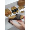 imageProject Cloud 100 Genuine Leather Womens Sandals  Memory Foam Sandals Women Vacation Essentials Adjustable Straps Slippers for Women Footwear  Nonslip Sandals for women 2025 WrenChocolate