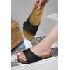 imageProject Cloud 100 Genuine Leather Womens Sandals  Memory Foam Sandals Women Vacation Essentials Adjustable Straps Slippers for Women Footwear  Nonslip Sandals for women 2025 WrenBlack