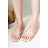 imageProject Cloud Flip Flops for Women Footwear  Memory Foam and Lightweight Beach Essentials Flat Slippers  Comfortable NonSlip Summer Sandals for Women 2025 EmotionBeige Patent