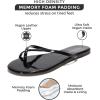 imageProject Cloud Flip Flops for Women Footwear  Memory Foam and Lightweight Beach Essentials Flat Slippers  Comfortable NonSlip Summer Sandals for Women 2025 EmotionBlack Patent