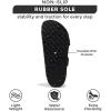imageProject Cloud Genuine Leather Flat Sandals Comfortable Beach Essentials Womens Sandals Memory Foam Vacation Essentials Slides for Women Footwear SantoriniCobalt