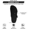 imageProject Cloud Genuine Leather Flat Sandals Comfortable Beach Essentials Womens Sandals Memory Foam Vacation Essentials Slides for Women Footwear SantoriniBlack Matte