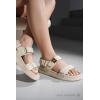 imageProject Cloud Leather Womens Sandals Comfortable ampamp Adjustable Walking Sandals Women Footwear  Strappy Sandals for Women  Flexible Womens Sandals For Women 2025 MonaBeige