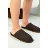 imageProject Cloud Mens House Slippers 100 Genuine Sheepskin Upper  Memory Foam Mens Scuff Slippers with Dyed Sheep Fur Slippers for Men  NonSlip Fluffy Slippers ampamp Fall Slippers ColinChocolate