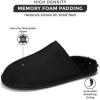 imageProject Cloud Mens House Slippers 100 Genuine Sheepskin Upper  Memory Foam Mens Scuff Slippers with Dyed Sheep Fur Slippers for Men  NonSlip Fluffy Slippers ampamp Fall Slippers ColinBlack