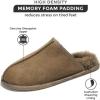 imageProject Cloud Mens House Slippers 100 Genuine Sheepskin Upper  Memory Foam Mens Scuff Slippers with Dyed Sheep Fur Slippers for Men  NonSlip Fluffy Slippers ampamp Fall Slippers ColinTaupe