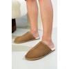 imageProject Cloud Mens House Slippers 100 Genuine Sheepskin Upper  Memory Foam Mens Scuff Slippers with Dyed Sheep Fur Slippers for Men  NonSlip Fluffy Slippers ampamp Fall Slippers ColinChestnut