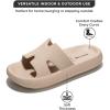 imageProject Cloud Womens Sandals Cloud Recovery Sandals Women Memory Foam Slippers for Women Cushioned Womens Slippers NonSlip Beach Essentials Slides for Women PillowStrapBeige