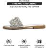 imageProject Cloud Womens Sandals ampamp Flats Slippers  Rhinestone Sandals for Women 2025 Memory Foam Flats for Women NonSlip Womens Sandals Slides for Women Footwear Summer Sandals RosemarySilver