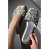 imageProject Cloud Womens Sandals ampamp Flats Slippers  Rhinestone Sandals for Women 2025 Memory Foam Flats for Women NonSlip Womens Sandals Slides for Women Footwear Summer Sandals RosemarySilver