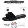 imageProject Cloud Womens Sandals ampamp Flats Slippers  Rhinestone Sandals for Women 2025 Memory Foam Flats for Women NonSlip Womens Sandals Slides for Women Footwear Summer Sandals RosemaryBlack