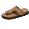imageProject Cloud 100 Genuine Suede Upper Platform Sandals Women Summer Dress Slippers Women Fashion Thong Womens Sandals Memory Foam Vegan Insoles Womens Fashion Beach Essentials FreidaChestnut
