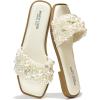 imageProject Cloud Womens Sandals ampamp Flats Slippers  Rhinestone Sandals for Women 2025 Memory Foam Flats for Women NonSlip Womens Sandals Slides for Women Footwear Summer Sandals RosemaryWhite