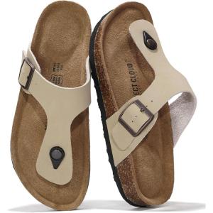 imageProject Cloud 100 Genuine Leather Thong Sandals Women WaterResistant Beach Essentials Womens Sandals Flip Flops for Women Footwear Memory Foam Sandals Women Dressy Slides BritaniBeige