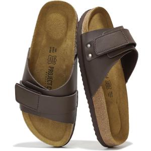 imageProject Cloud 100 Genuine Leather Womens Sandals  Memory Foam Sandals Women Vacation Essentials Adjustable Straps Slippers for Women Footwear  Nonslip Sandals for women 2025 WrenChocolate