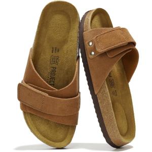 imageProject Cloud 100 Genuine Leather Womens Sandals  Memory Foam Sandals Women Vacation Essentials Adjustable Straps Slippers for Women Footwear  Nonslip Sandals for women 2025 WrenChestnut