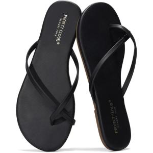 imageProject Cloud Flip Flops for Women Footwear  Memory Foam and Lightweight Beach Essentials Flat Slippers  Comfortable NonSlip Summer Sandals for Women 2025 EmotionBlack